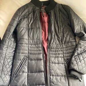BCBGMAXAZRIA black puff coat